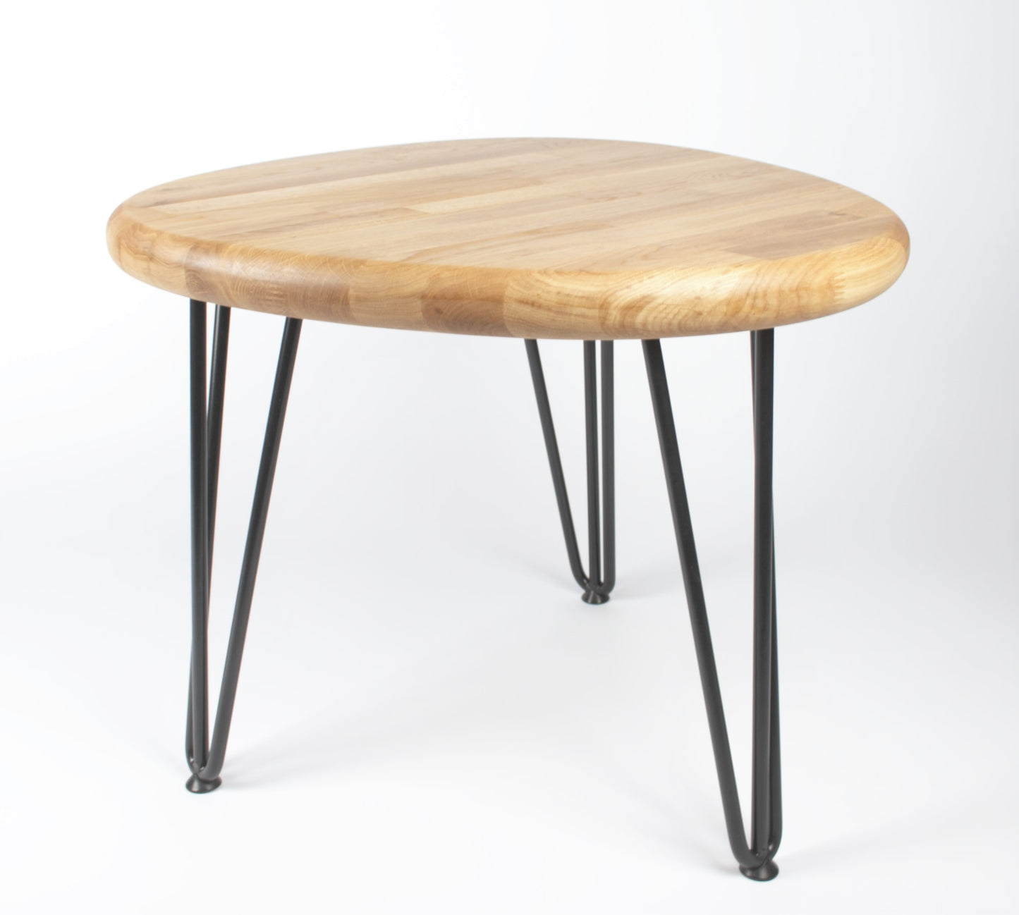 The Pebble Solid Oak Coffee/Sofa Table with Hairpin Legs