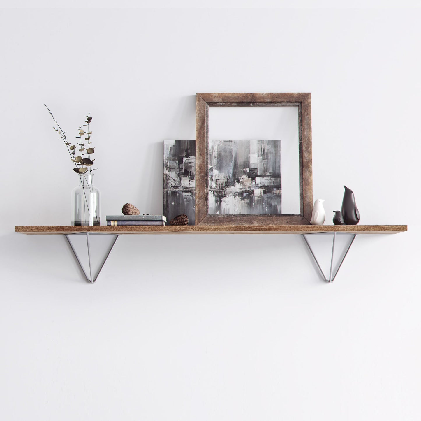 Prism Shelf Set - 2 Supports with OAK Shelf 100cm