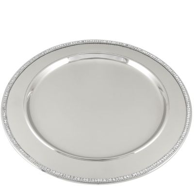 Glitz Nickel Charger Plate